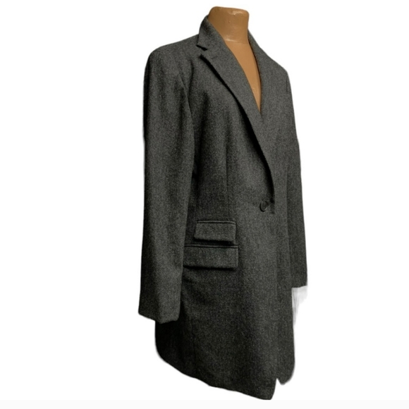 Ralph Lauren 35" Wool Blazer longline Jacket Coat - Picture 10 of 10